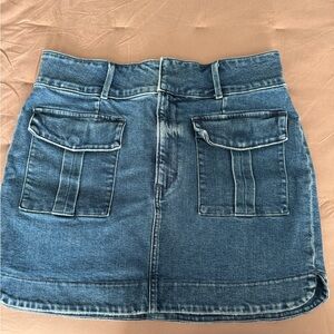 Express Blue Denim Mini Skirt